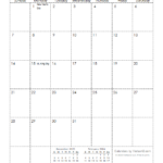 Blank Printable Calendar 2024