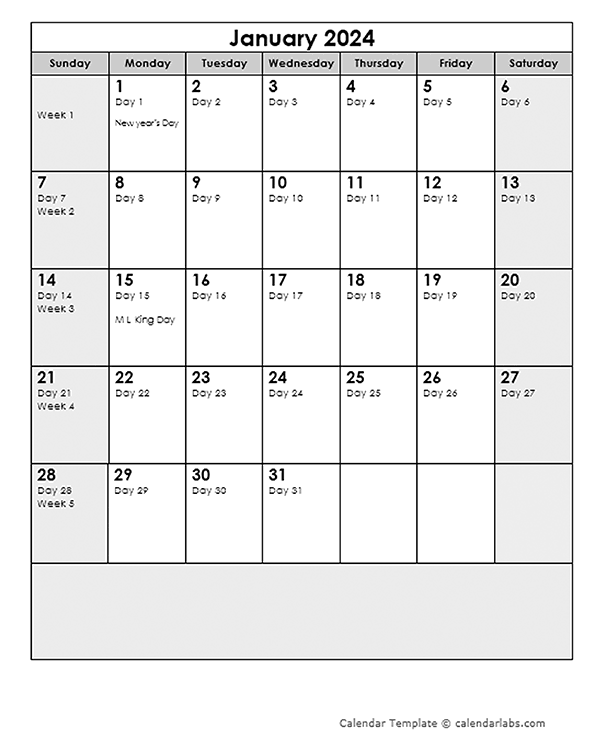2024 Julian Date Calendar