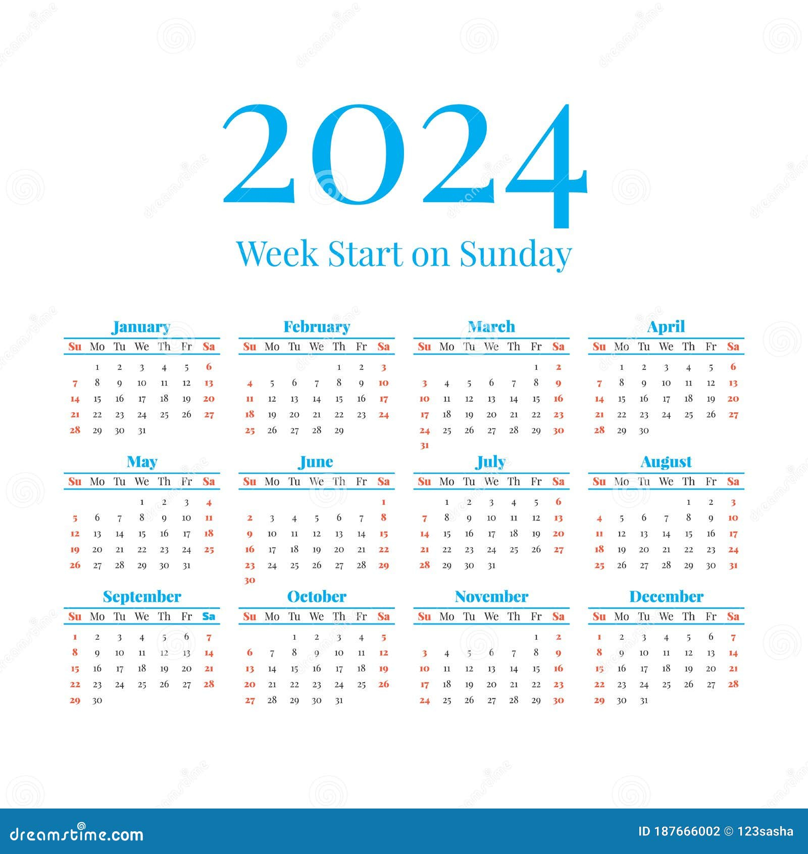 Calendar 2024 With Week Numbers 2024 Calendar Printable