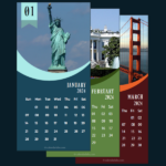 Desk Calendar 2024