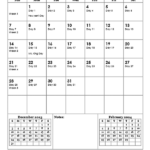 Printable Julian Calendar 2024