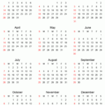 Google Sheet Calendar Template 2024
