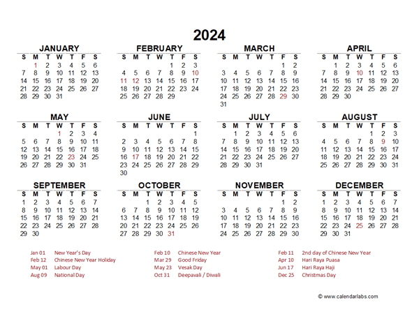 At A Glance Desk Calendar 2024 - 2024 Calendar Printable