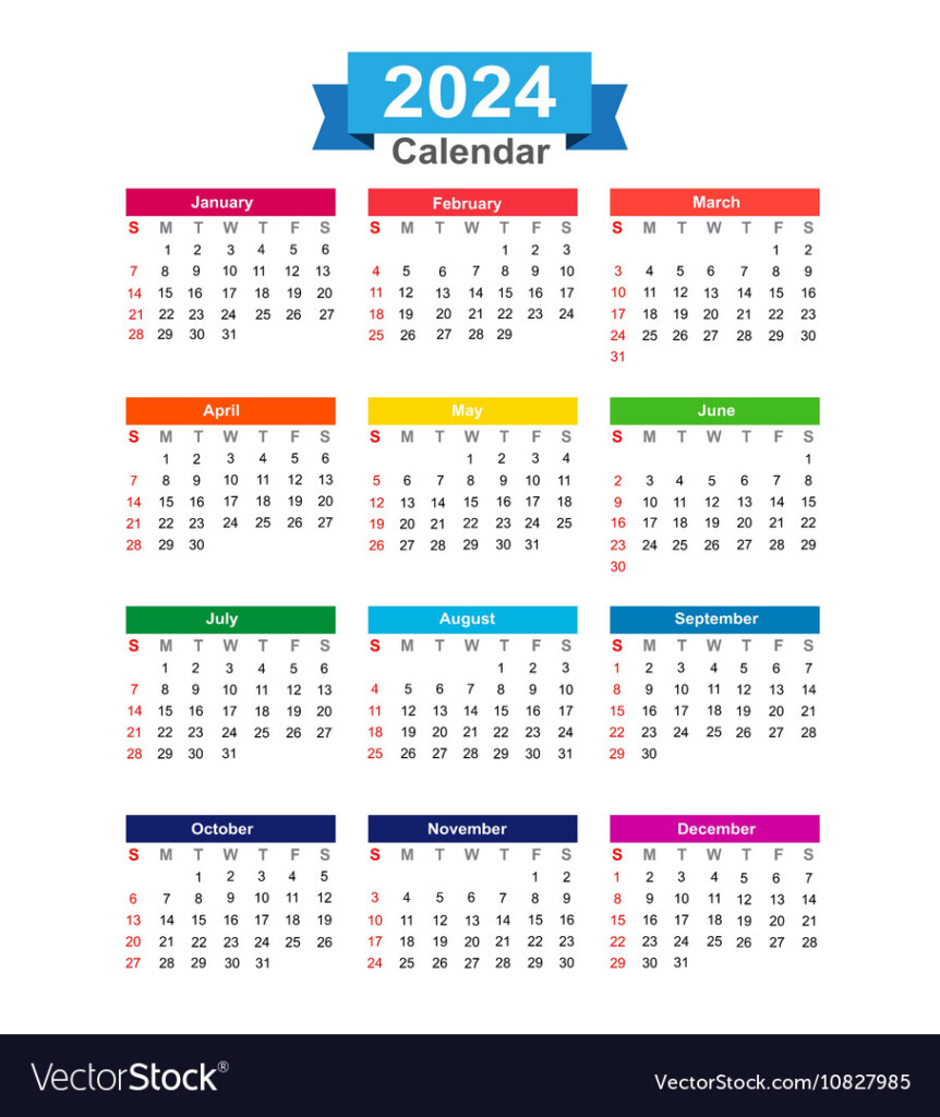 2024 Year 2024 Calendar Printable