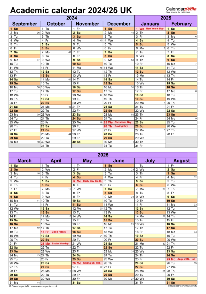 Butler Academic Calendar 2024-25