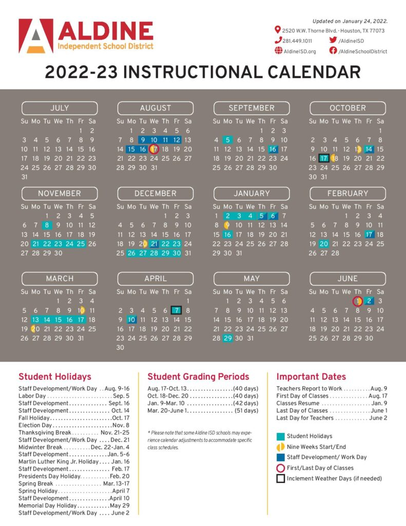 Aldine Isd Calendar 2024 2024 Calendar Printable