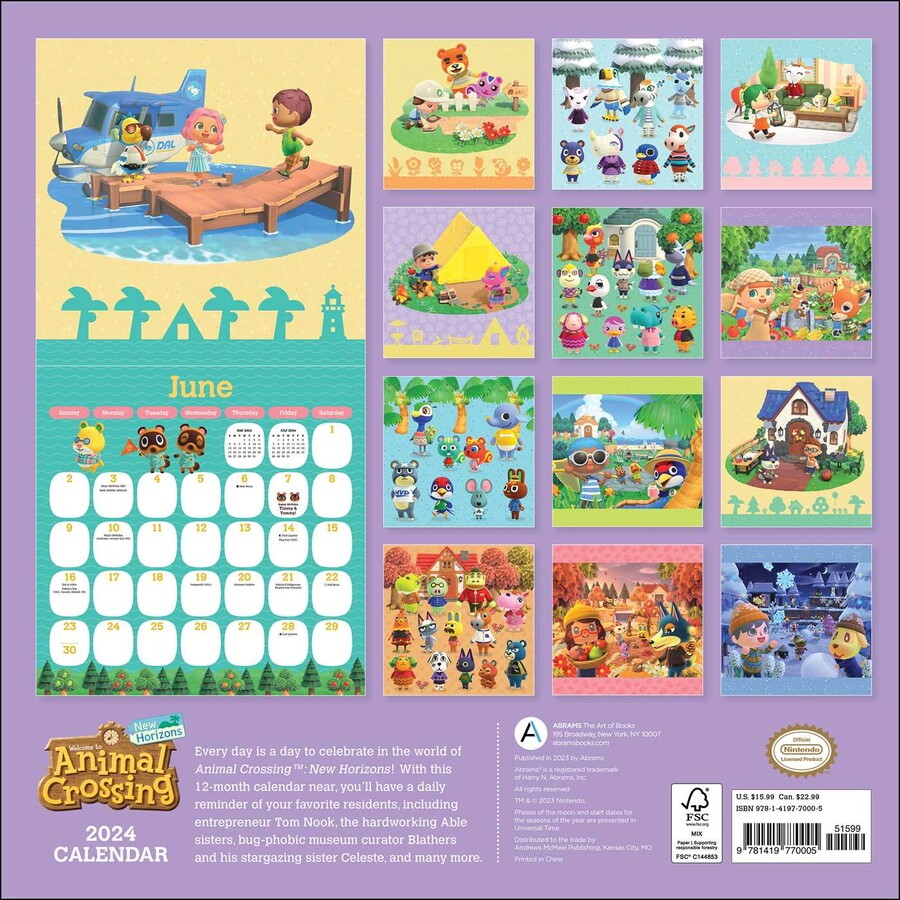 Animal Crossing Calendar 2024 2024 Calendar Printable