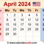 Calender 2024 April
