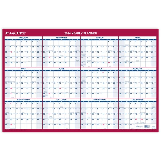 At A Glance Desk Calendar 2024 2024 Calendar Printable