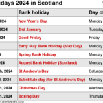 2024 Bank Holiday Calendar