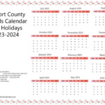 Beaufort County School Calendar 2024-2023