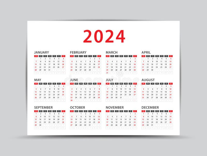 2024 Illustration Wall Calendar