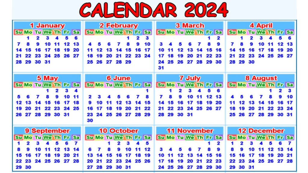 Gujarati Calendar 2024