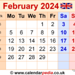 February Calender 2024