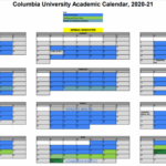 Columbia Calendar 2024