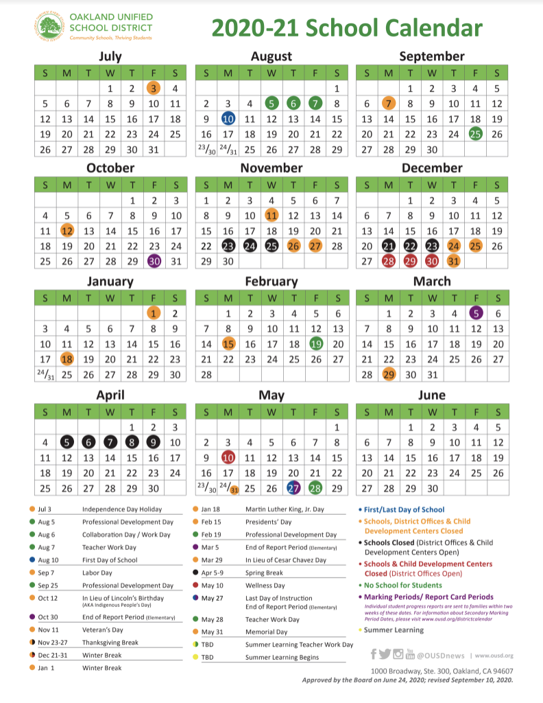 Aps School Calendar 2021-2024