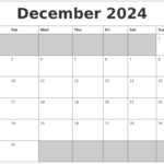 2024 Dec Calendar