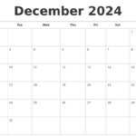 2024 Dec Calendar