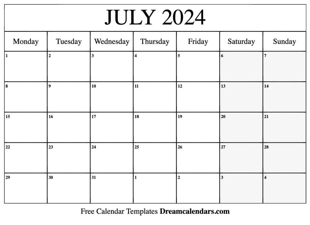 4th Of July 2024 Calendar