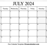 4th Of July 2024 Calendar