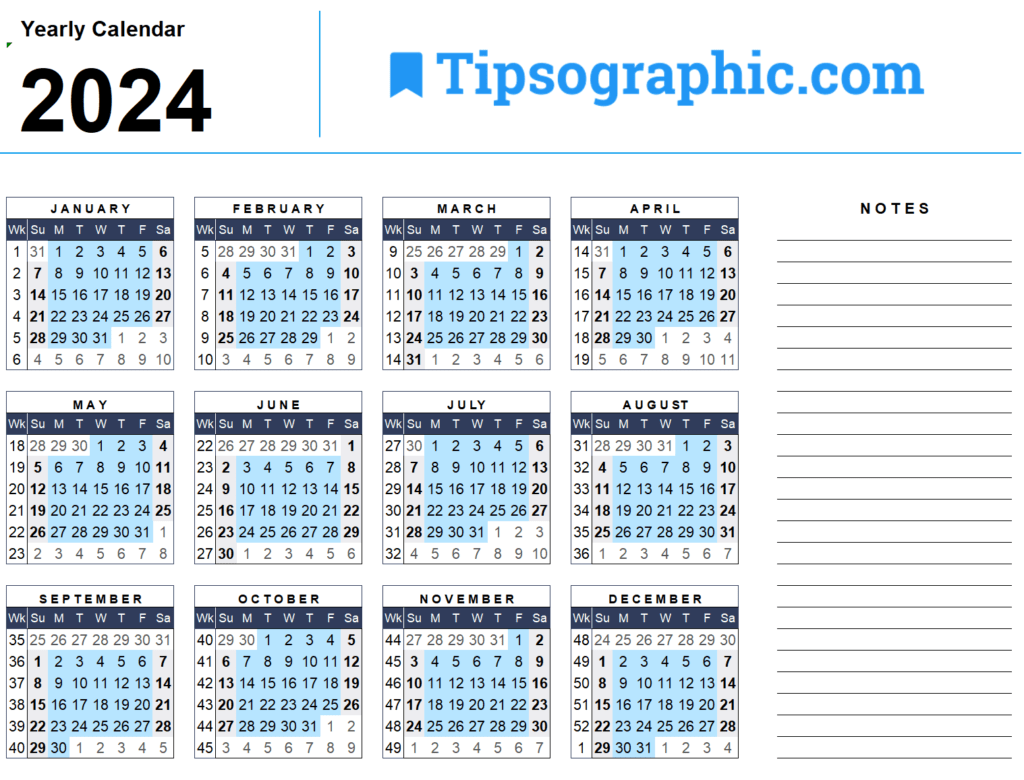 2024 Social Media Calendar
