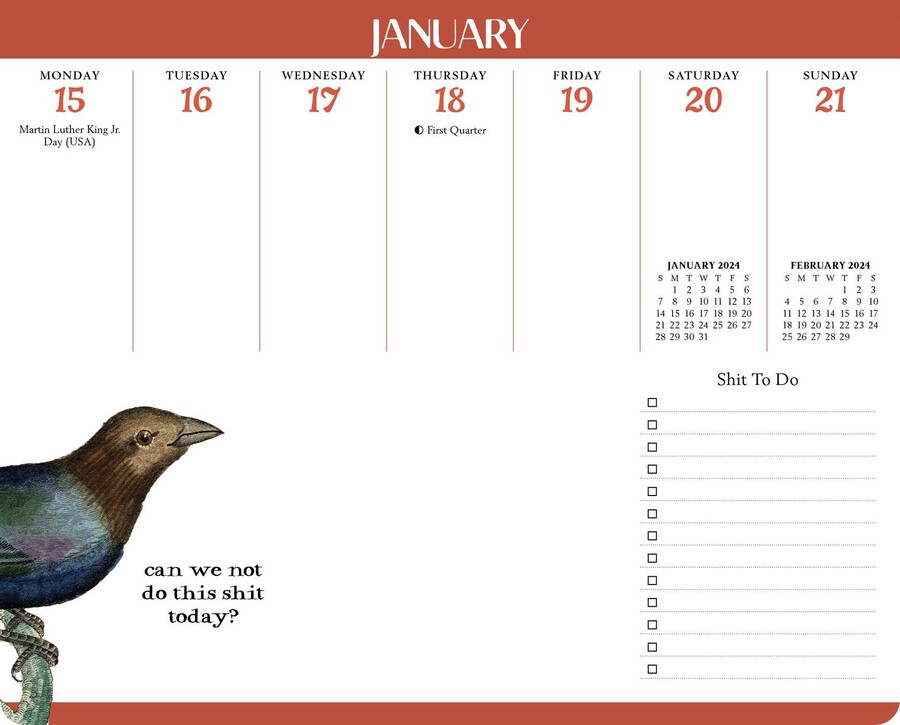 Desk Pad Calendar 2024