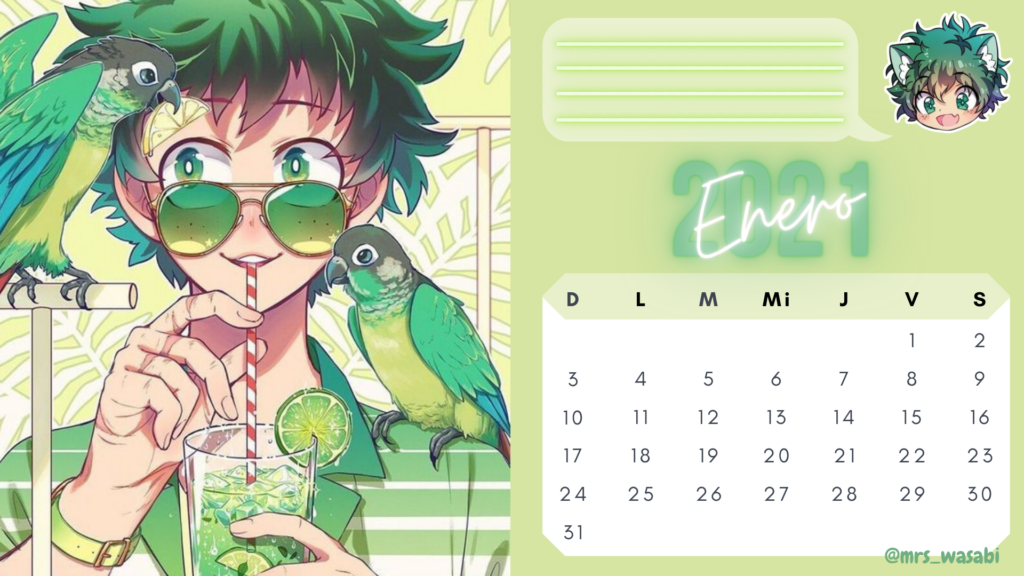 2024 Anime Calendar