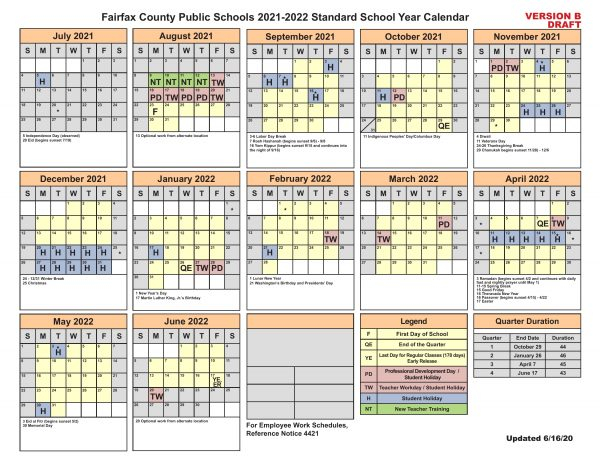 Fcps 2021 To 2024 Calendar