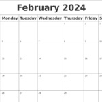 February 2024 Desktop Calendar