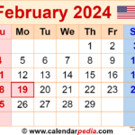 Calendar 2024 Feb