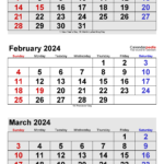 Jan Feb 2024 Calendar