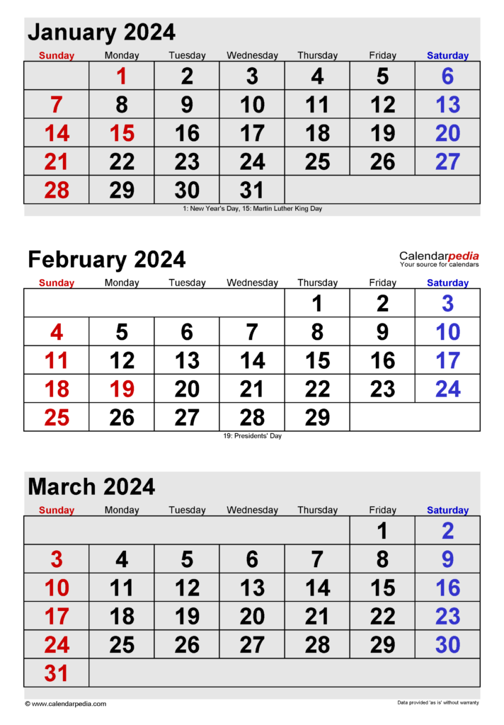 Jan Feb 2024 Calendar