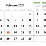 Calendar 2024 Feb