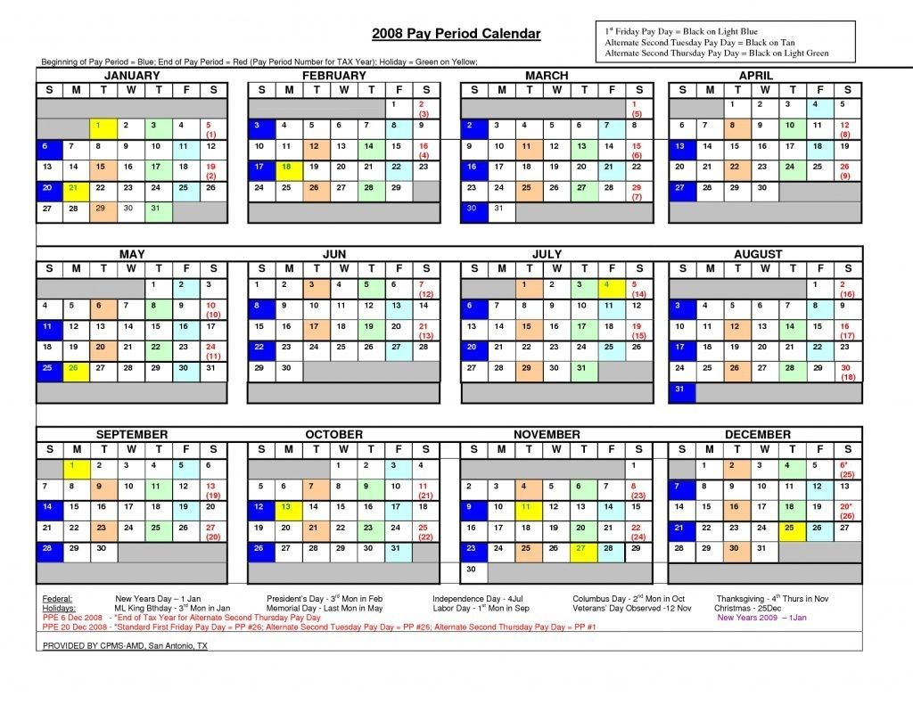 Payday Calendar 2024