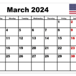 Print March 2024 Calendar