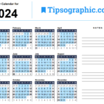 Google Slides Calendar Template 2024