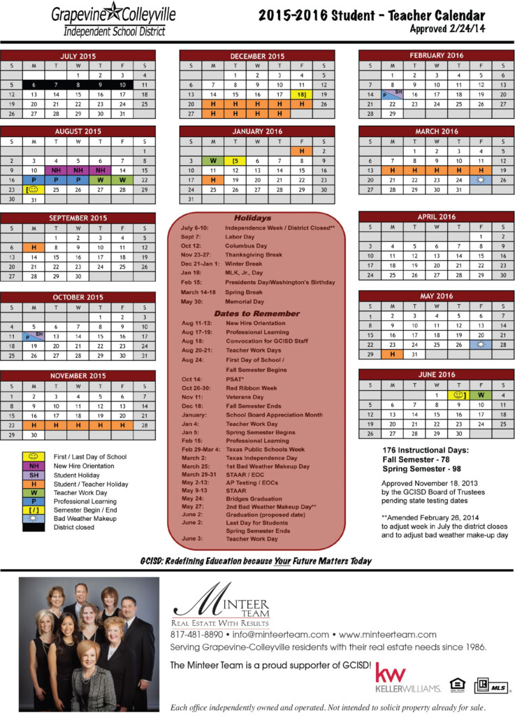 Gcisd 2021 To 2024 Calendar