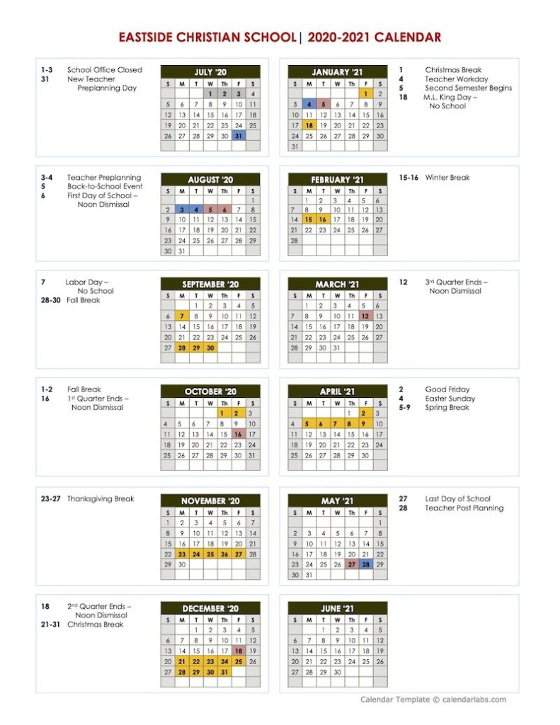 Gsu Calendar 2021-2024