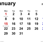 Printable Calendar Jan 2024