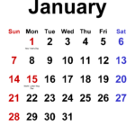 Printable Calendar January 2024