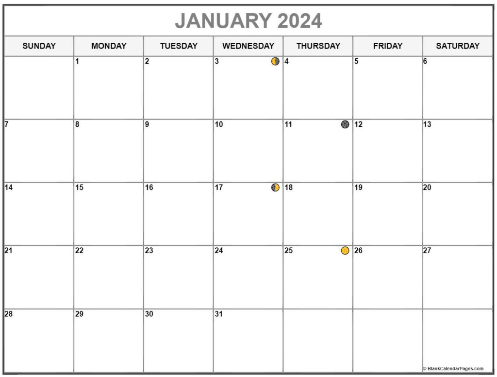 Moon Calendar January 2024