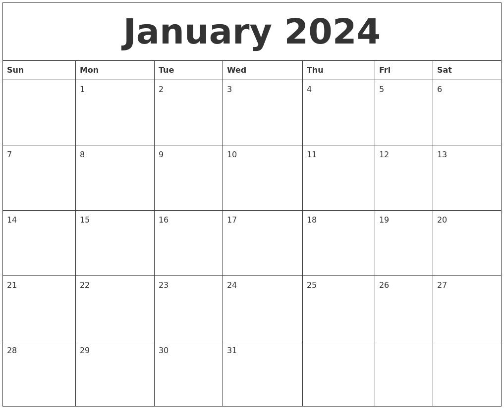 December 2021 January 2024 Calendar