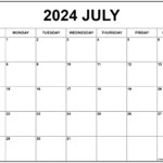 July 2024 Calender