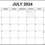 July 2024 Calender