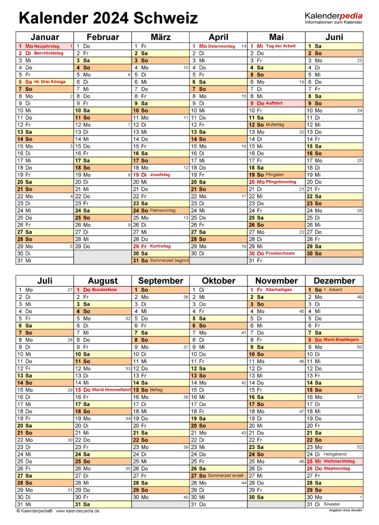 2024 Calendar In Excel