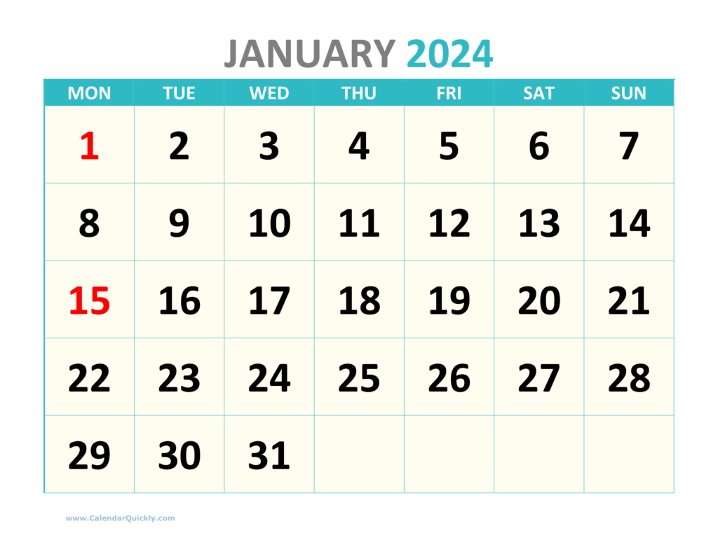 2024 Desk Calendar Large