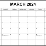 National Day Calendar March 2024