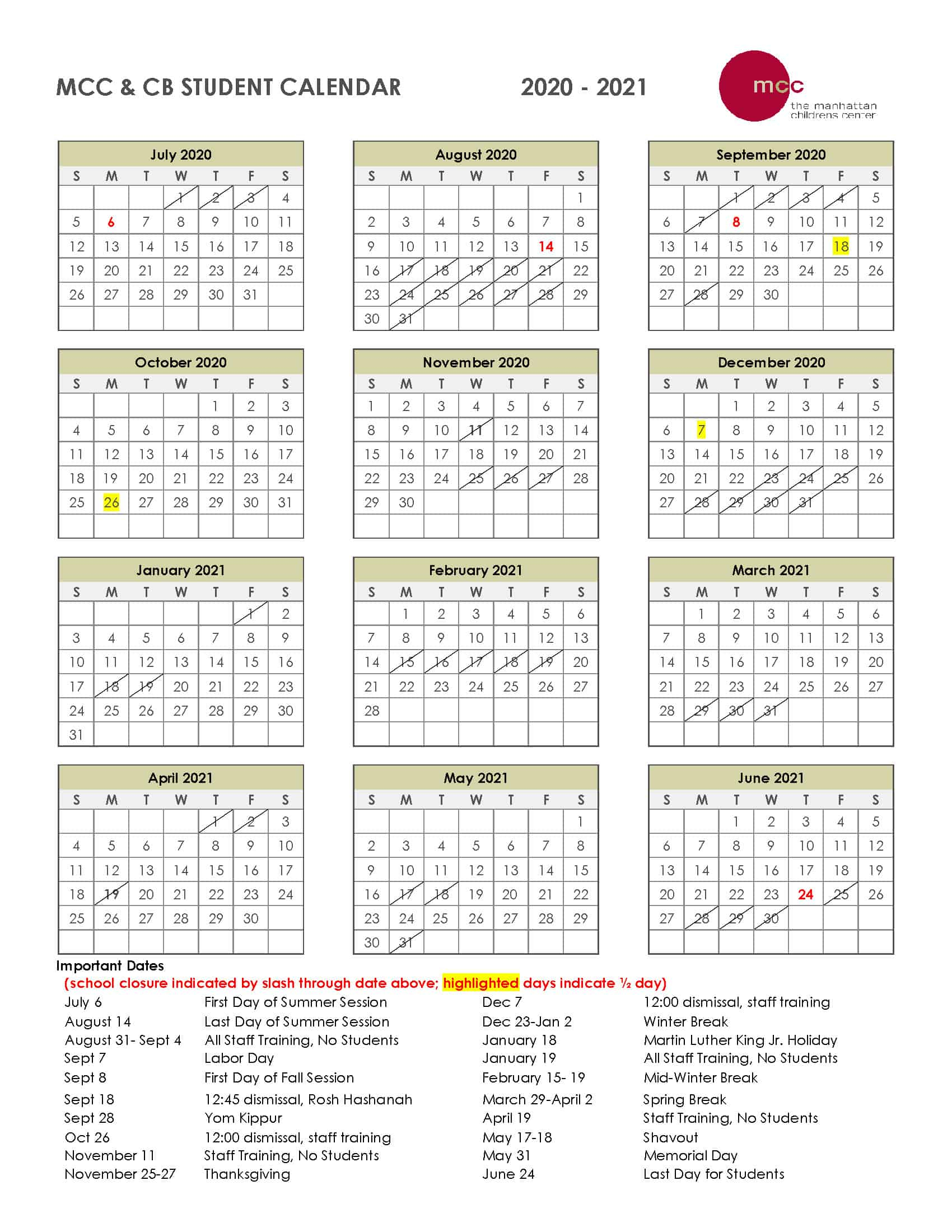 Mcc Calendar 20212024 2025 Calendar Printable