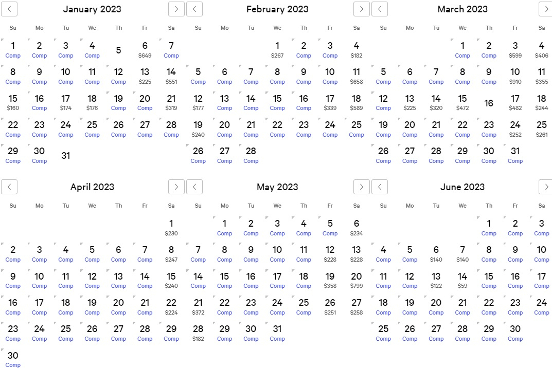 Myvegas Comp Room Calendar April 2024 2024 Calendar Printable