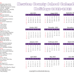 Newton County School Calendar 2024-25